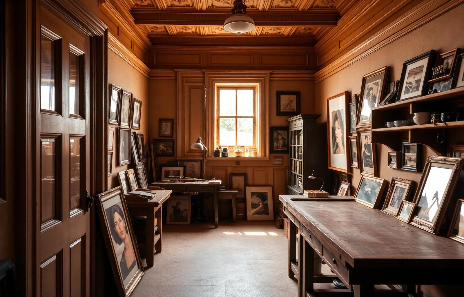 Het atelier van Meijers Lijsten in Bergen NH